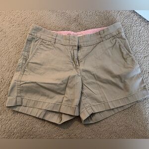 J. Crew chino shorts, size 4.